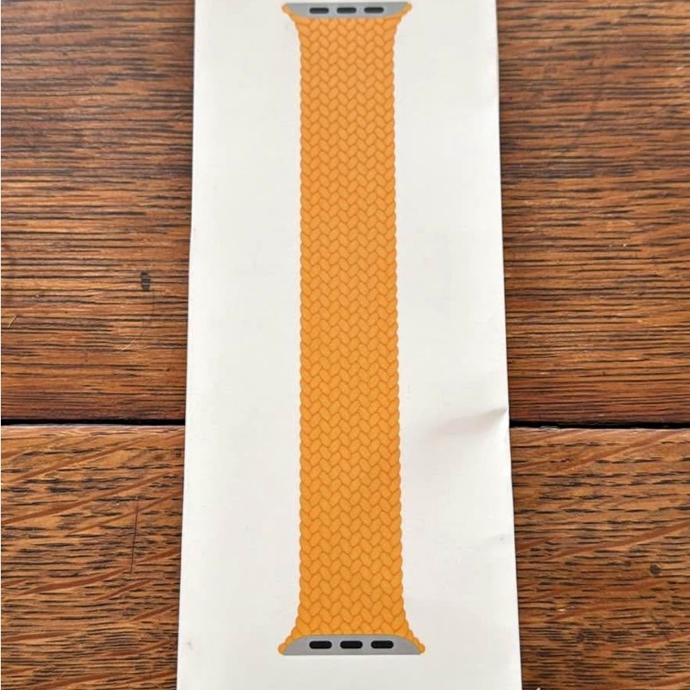 Apple Watch Braided Solo Loop Band Size 7 Maize